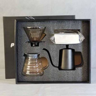 China Coffee Tool Sustainable Best-Selling Drip Irrigation Set Hand-pushed Coffee V60 Gift Set for sale