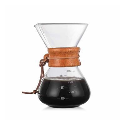 China Last Pyrex 2021 Sustainable Borosilicate Glass Coffee Pot Outdoor Coffee Pot for sale