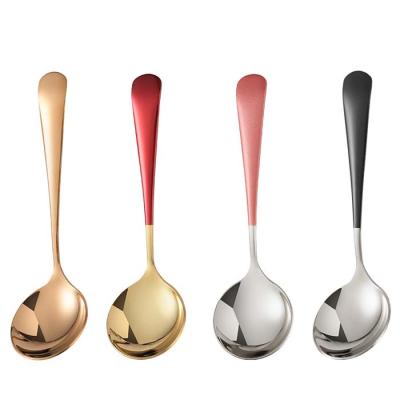 China Sustainable Western Stainless Steel Restaurant Dessert Cake Spoon Teaspoon for sale