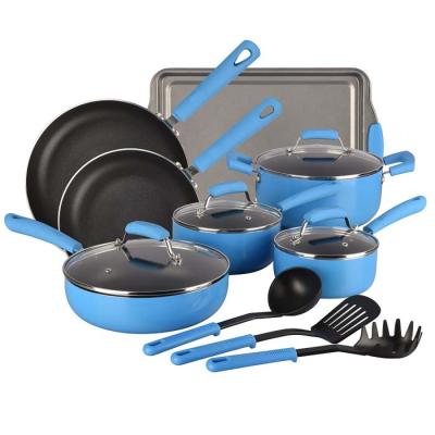 China Viable Hot-selling 14 Piece Pan Combo Set Nonstick Frying Cookware for sale