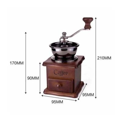 China Highly Used Viable Coffe Bean Retro Hand Grinder Qualit Espresso Mixer Top Blender for sale