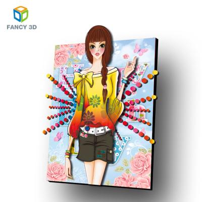 China Europe Customize Wall Decor Color Fashion 3d Plastic Lenticular Printing Lenticular Film Poster for sale