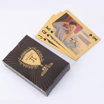 China Playing Paper Cards Faces Printing Playing Cards Shape Custom Personal Playing Cards for sale