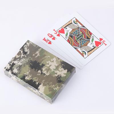 China Plastic Custom Playing Cards Custom Printing Paper Camouflage Waterproof Playing Cards for sale