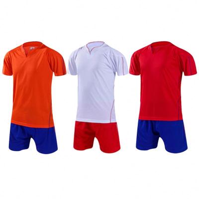 China Comfortable Breathe Free Hot Sale 100% Polyester Kids Soccer Uniforms With Good Material for sale