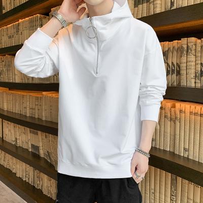 China 2021 Spring Men's Fashion Trendinsyouth New Korean Simplicity Breathable Loose Plus Size Hooded Sweater Wholesale for sale