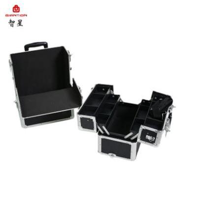 China Aluminum Alloy Aluminum Trolley Flight Case Pull Along Briefcase Travel Storage Utility Tool Suitcase for sale