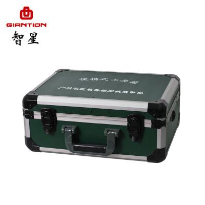 China Latest Model Aluminum Alloy Aluminum Frame Military Case Army Green Box for sale