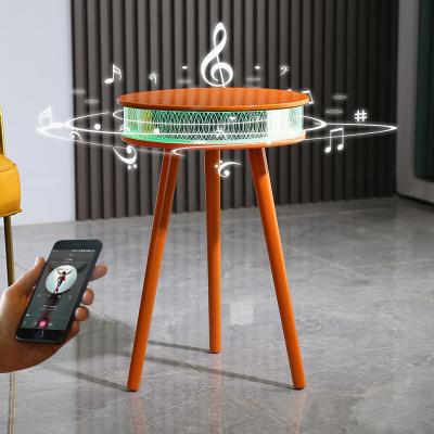 China Smart Tables Fashion 2022 Intelligent Lighting System Breathing Light Led Music Smart Tea Coffee Table for sale