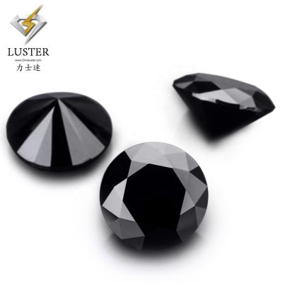 China Large varieties custom order moissanite black stone sparkle by accpect around brilliant cut wholesale price $60 per carat for sale