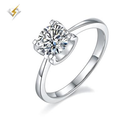 China Beautiful CLASSIC good quality 1ct top rated oval diamond wedding ring moissanite women's engagement for sale