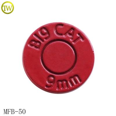 China Color Round Paint Dry Cleaning Four Part Metal Engraved Snap Button Spring Custom Push Buttons For Clothes for sale