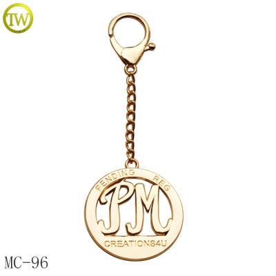 China Nickel Free/Lead Free High Quality Logo Metal Tag For Handbag Custom Gold Name Bag Metal Tag for sale