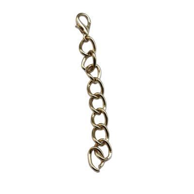 China Factory Supply Gold Color Nickel Free / Lead Free Metal Link Chain Great For Handnag Metal Chain With Hook for sale