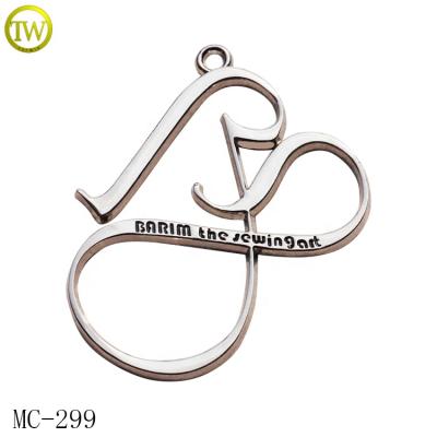 China Custom Plating Shape Promotion Alloy Metal Dog Tag China Silver Hang Metal Apparel Tag In Canton for sale