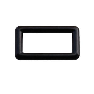 China Nickel free / lead free bag material buckle alloy gunmetal metal square ring buckle for garment for sale