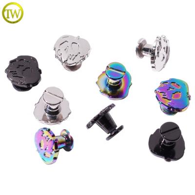 China Wholesale Pinapple Logo Metal Screw Rainbow Color Wallet Chicago Toxic Alloy Rivets For Bags Accessory for sale