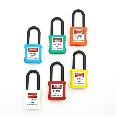 China High Security BOVII LOTO Security Nylon Padlock Keyed Alike Lockout Tagout Padlock For Insulated Lockout Against The Effects Of Electricity for sale