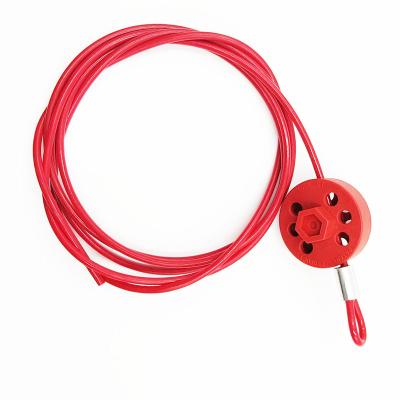 China High Security Lockout Tagout Adjustable Cable Wire Joint Lockout Locks Tools Security Cable Tagout Industrial Lockout for sale