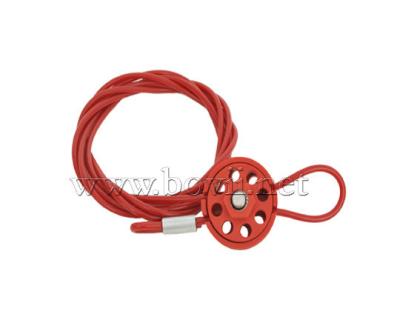 China High Security Lockout Tagout Adjustable Cable Wire Seal Lockout With Cable Locks Tools Security Industrial Cable Tagout Lockout for sale