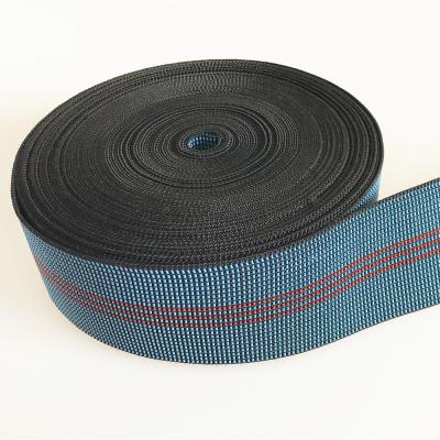 China 2021 High Quality 30000M/15DAYS Strong Black Blue Green Furniture Elastic Stretch Belts for sale