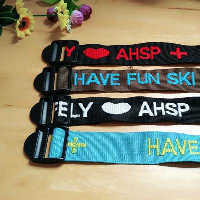 China Viable with sublimation logo polyester webbing belts for sale