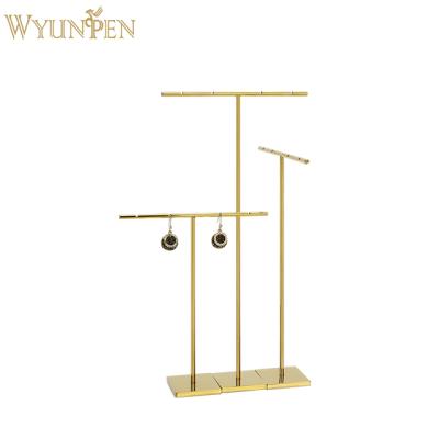 China Morden WYP Metal Bar Earrings T Bar Metal Earring Display Stand Jewelry Display Earring Holder for sale