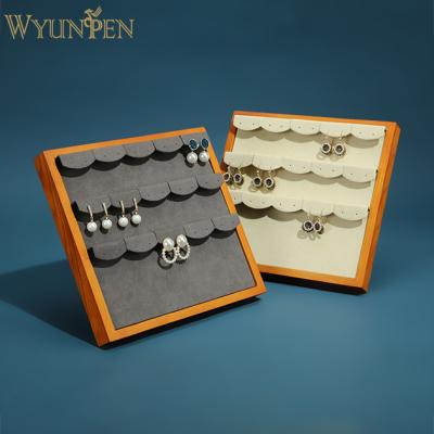 China Morden WYP Wooden Jewelry Display Set Counter Window Props Earring Set Jewelry Display Rack for sale