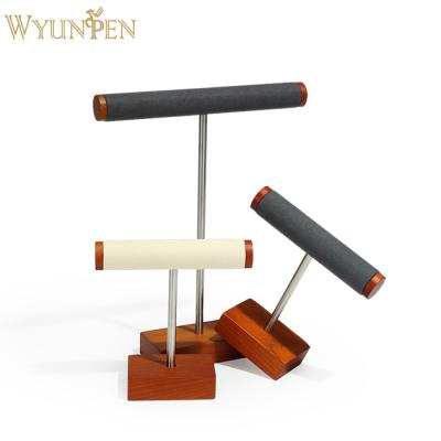 China Morden WYP High Quality Solid Wood T Bar Bracelet Jewelry Display Stand Jewelry Display for sale