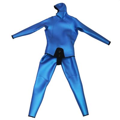 China Antibacterial Custom Thickness 2 Piece Sets Seam Triathlon Full Body Fluid Hooded Freediving Wetsuit for sale