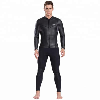 China Best Selling Mens Antibacterial Neoprene Smooth Skin Front Jackets 2mm Zipper Surfing Wetsuit Tops for sale