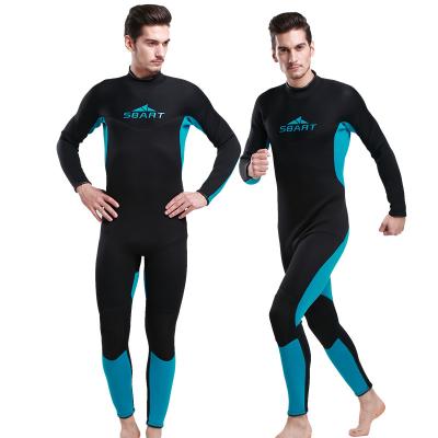 China Antibacterial Mens 3mm Neoprene Diving Suit One Piece Full Body Wetsuit For Snorkeling for sale