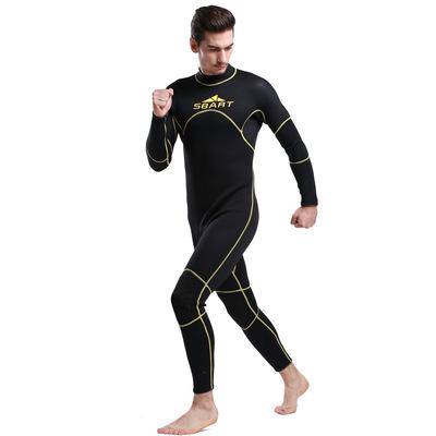 China Men's Snorkeling Suit 3mm Thickened One Piece Swimming Surf Diving Suit Winter Antibacterial Warm Swimsuit Long Sleeve for sale