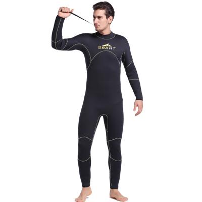 China Neoprene 5mm Mens Sbart Surfing Wetsuit Diving Suit Long Sleeve Zipper Back Body Full Wetsuit Anti-UV Wetsuit for sale