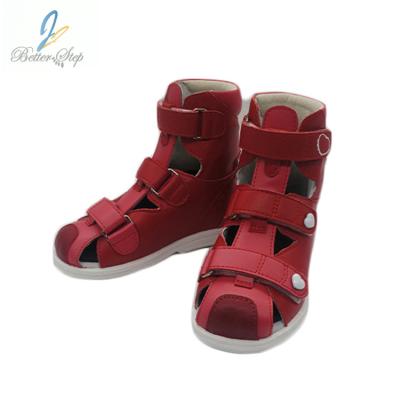 China Hook-and-Loop Strap Arch Support Orthotic Shoes With Insoles Kids Orthopedic Shoes Flat Feet for sale