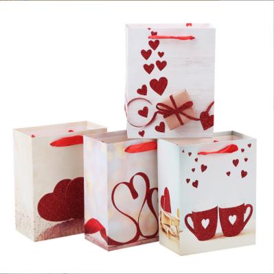 China Wholesale Custom Ins Recyclable Valentine's Day Gift Paper Bag Boutique Quality Paper Bag Custom Logo for sale