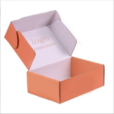 China Recyclable Mailing Box Corrugated Color Printing Custom Folding Clothing Box Express Shoes Jars Underwear Color Box Logo for sale