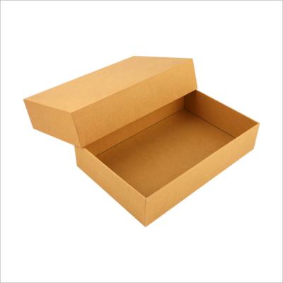 China Recyclable custom kraft paper cartons folding clamshell shoe box sports shoes packaging storage box for sale