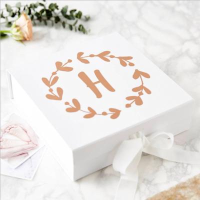 China Recycled Materials Custom Cardboard Favors Wedding Gift Box Gold Logo Box Candy Box for sale