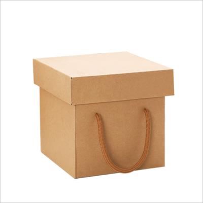 China Recyclable Square Paper Packaging Folding Box Sky And Earth Cover Flower Gift Box Packaging Paper Gift Box Can Be Printed Logo for sale