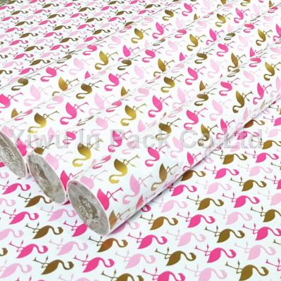 China Recyclable Custom Printed Kraft Paper Roll Gift Wrapping Paper Manufacturers Wholesale for sale