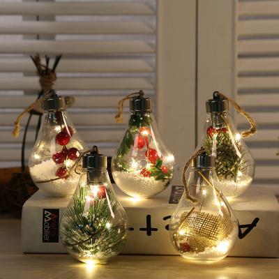 China Hanging Ornament Christmas Tree Decorations Ornaments Merry Christmas Custom 15cm Light Up Christmas Bulbs Ornaments for sale