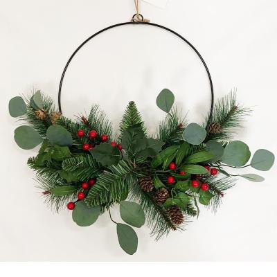 China PVC / Plastic Custom Giant Personalized 50cm Christmas Decoration Door Garlands and Garland Set for sale