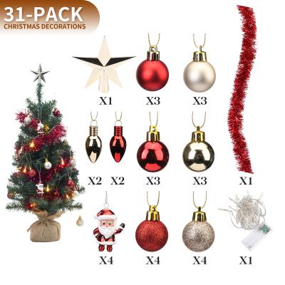 China Indoor Home Decoration JJ OPENS Best DIY Wholesale 24 Inch Mini Prelit Battery Operated Artificial Table Top Christmas Trees for sale