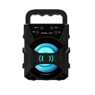 China No 3 Inch 5W Handheld Wireless Portable Blue Tooth Speaker 600mah Outdoor Led Subwoofer Speaker for sale