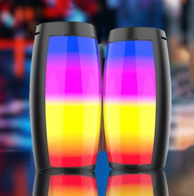 China No Cheap Price Led RGB Wireless Blue Tooth Speaker Subwoofer Rechargeable Speaker for sale