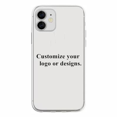 China 1 PCS Shockproof Customize Transparent TPU Phone Case Cover 1.5mm Mobile Phone Case Shell For iphone13 12 11 for sale