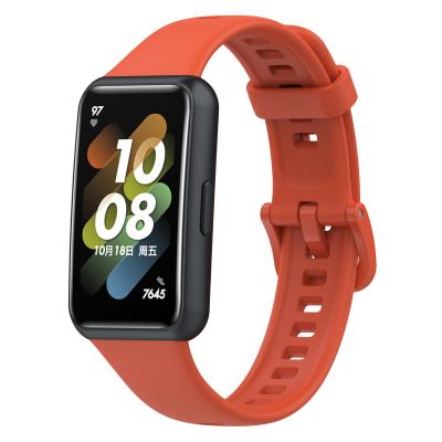 China New Arrival Silicone TPU Sports Smart Watch Single Strap Bracelet For Huawei Band7 for sale