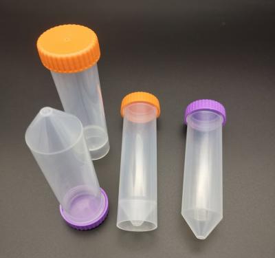 China Screw Cap Medical Laboratory Consumables 15ml Graduated Centrifuge Tube Conical Bottom for sale