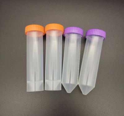 China EO Irradiation Medical Laboratory Consumables 50ml Screw Cap Graduated Conical Centrifuge Tube for sale